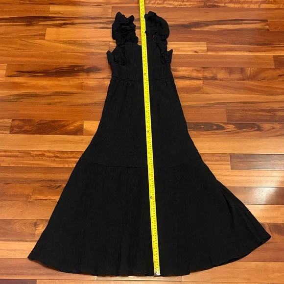 Kismet Black Ruffled Maxi Dress - Picture 8 of 9
